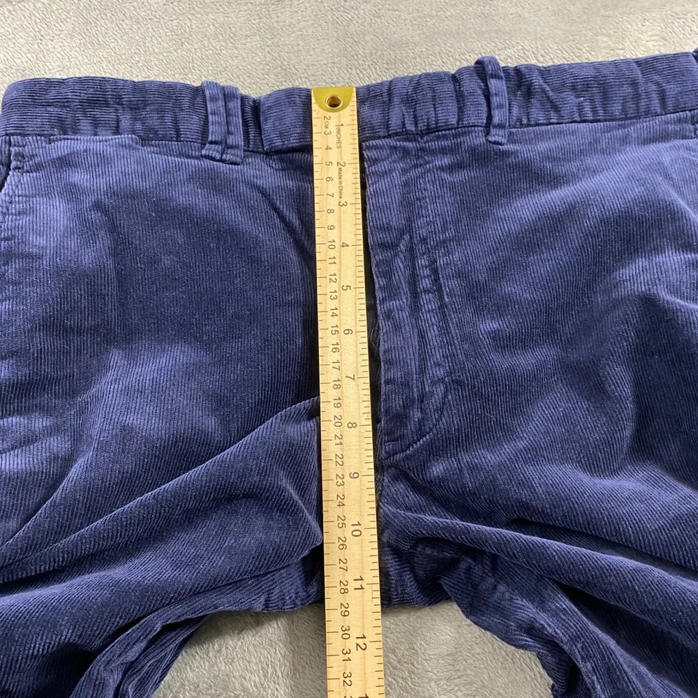 Polo Golf Ralph Lauren Pants Mens 34/30 Navy Blue Corduroy Straight Leg Trousers
